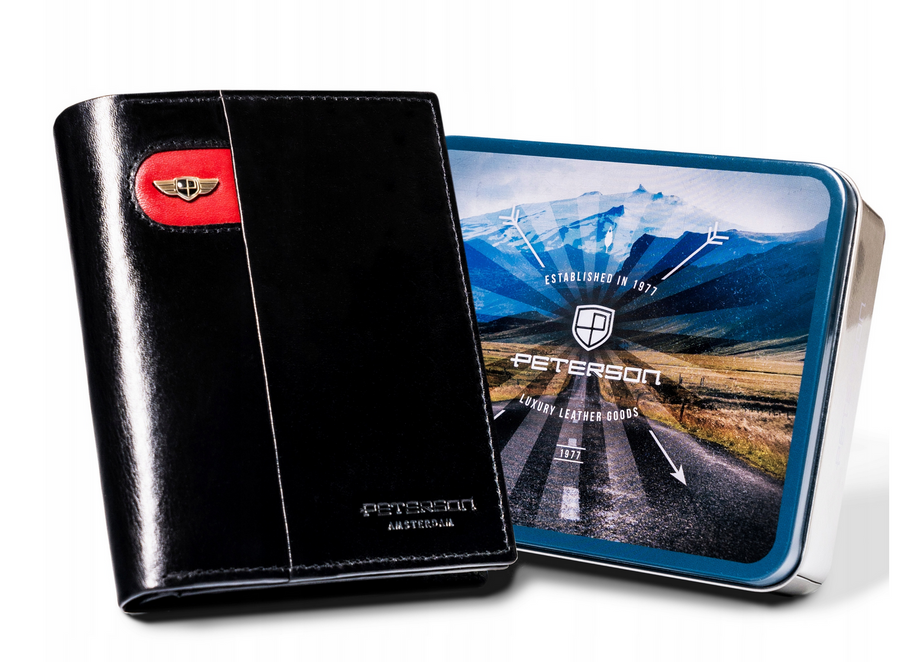 Natūralios odos piniginė vyrams Peterson PT189 S931