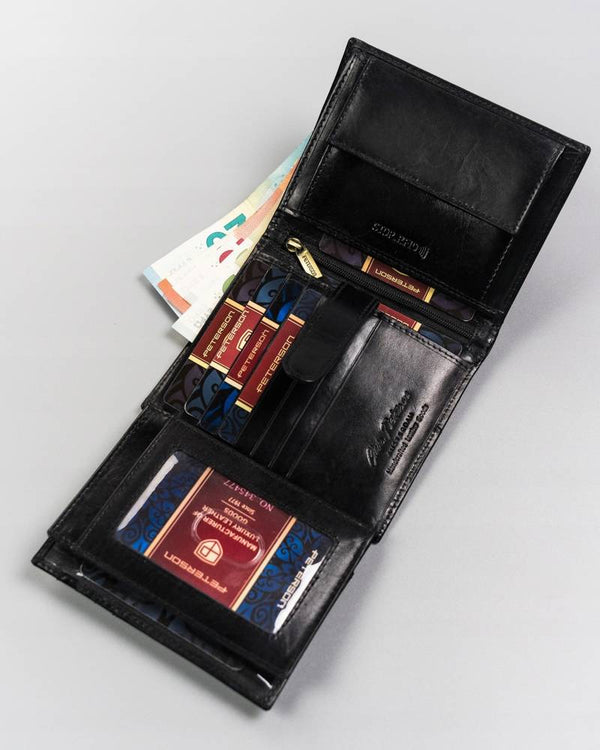 Natūralios odos piniginė vyrams Peterson PT189 S931