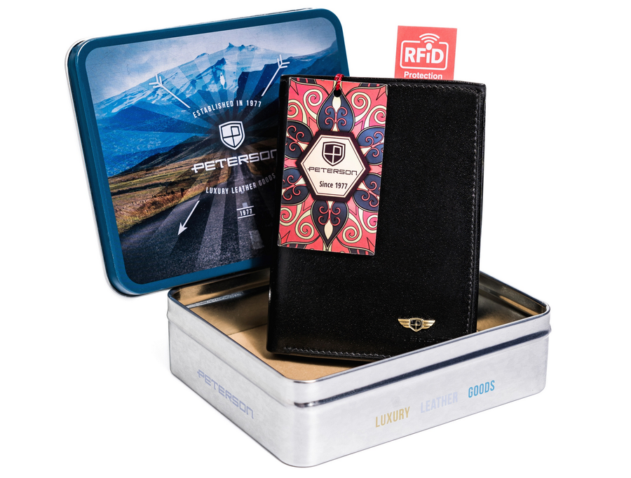 Natūralios odos piniginė vyrams Peterson PT18 S941