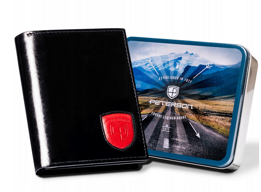 Natūralios odos piniginė vyrams Peterson PT191 S928