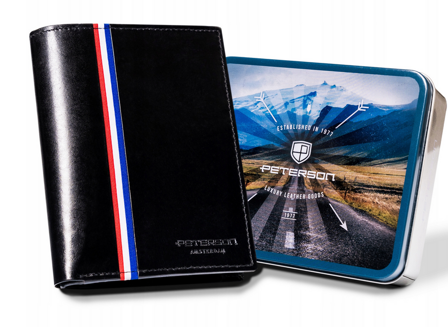 Natūralios odos piniginė vyrams Peterson PT194 S925