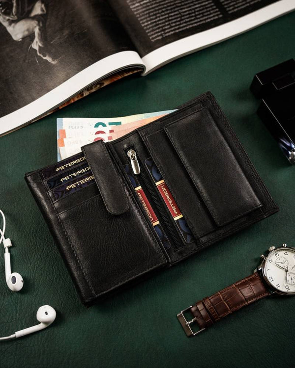 Natūralios odos piniginė vyrams Peterson PT196 S923