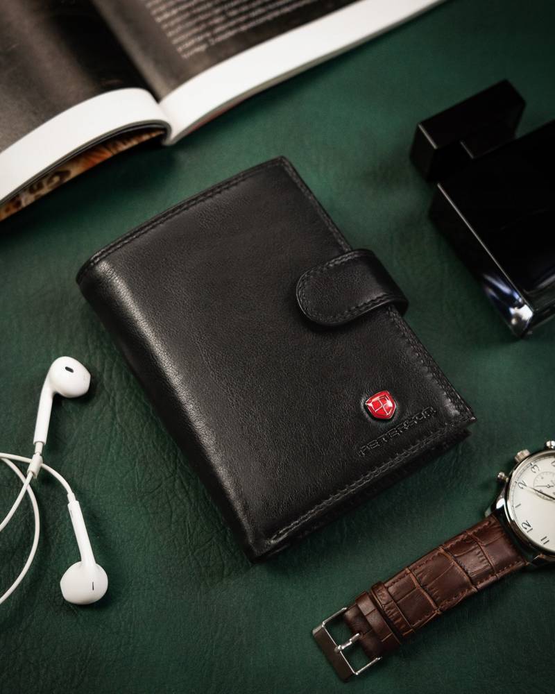 Natūralios odos piniginė vyrams Peterson PT197 S922