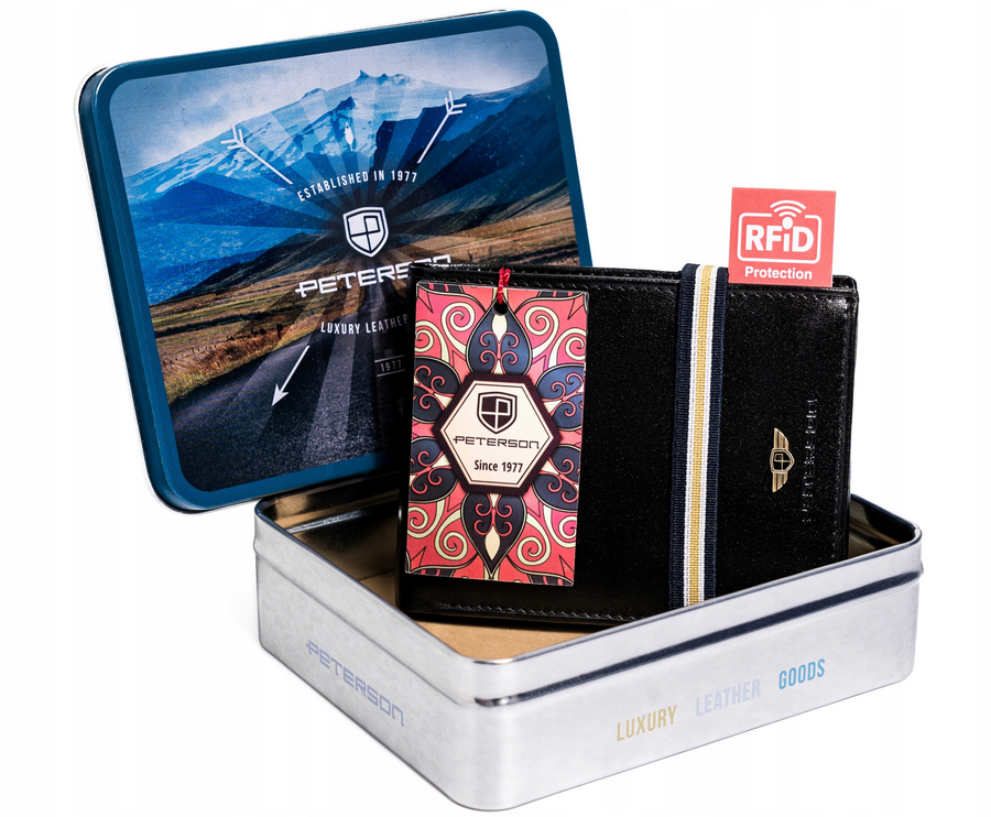 Natūralios odos piniginė vyrams Peterson PT19 S930