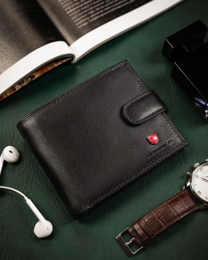 Natūralios odos piniginė vyrams Peterson PT205 S912