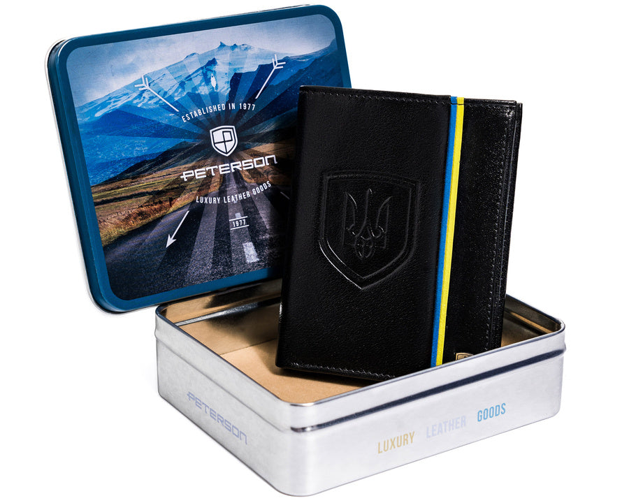 Natūralios odos piniginė vyrams Peterson PT21 S907
