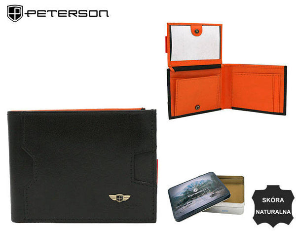 Natūralios odos piniginė vyrams Peterson PT228 S887