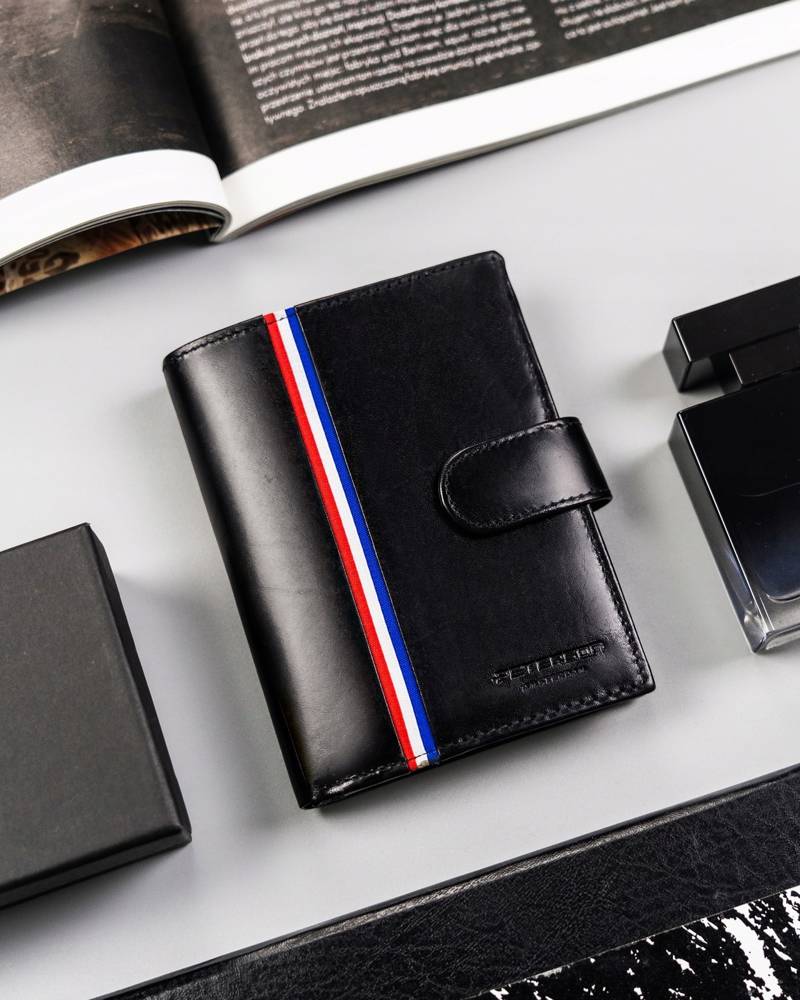 Natūralios odos piniginė vyrams Peterson PT231 S883