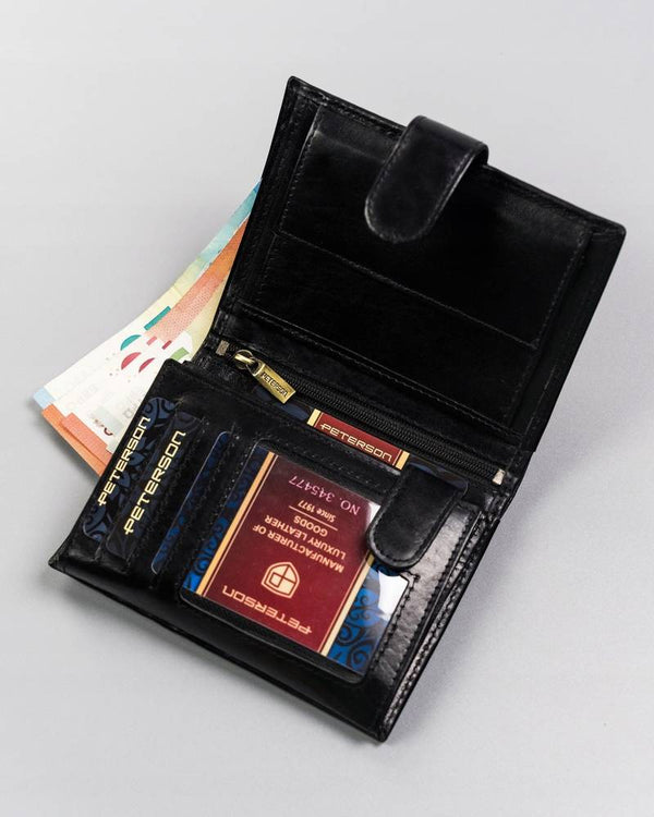Natūralios odos piniginė vyrams Peterson PT236 S878