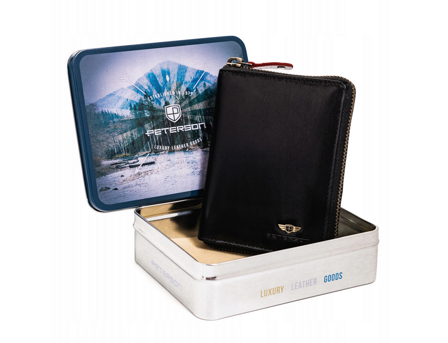 Natūralios odos piniginė vyrams Peterson PT237 S877