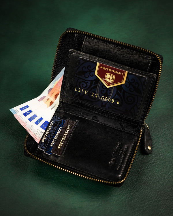 Natūralios odos piniginė vyrams Peterson PT238 S876