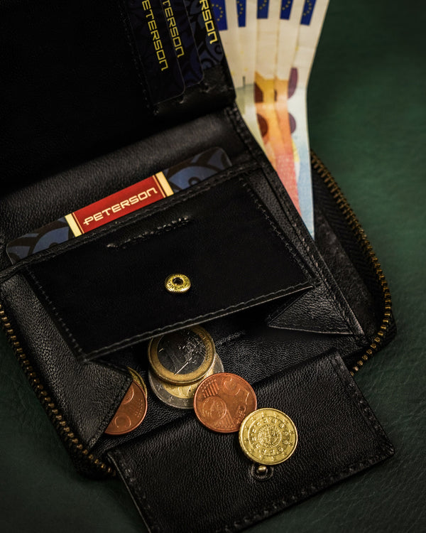 Natūralios odos piniginė vyrams Peterson PT238 S876