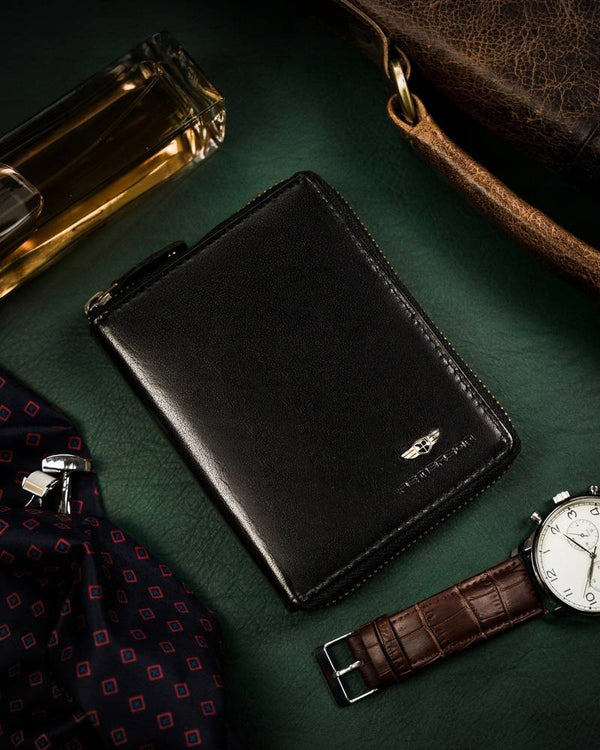 Natūralios odos piniginė vyrams Peterson PT241 S872