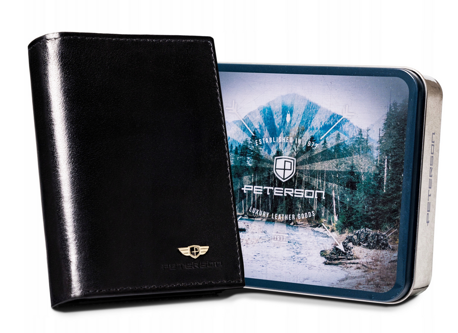 Natūralios odos piniginė vyrams Peterson PT246 S867