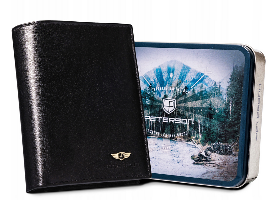 Natūralios odos piniginė vyrams Peterson PT251 S861
