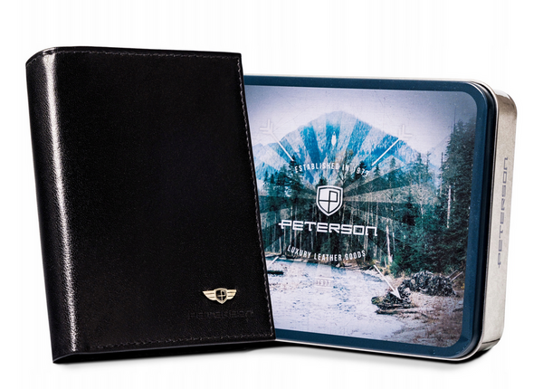 Natūralios odos piniginė vyrams Peterson PT253 S859