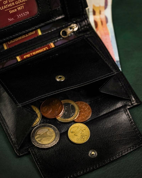 Natūralios odos piniginė vyrams Peterson PT253 S859