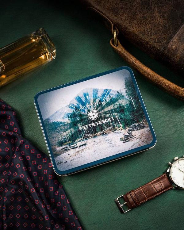 Natūralios odos piniginė vyrams Peterson PT253 S859