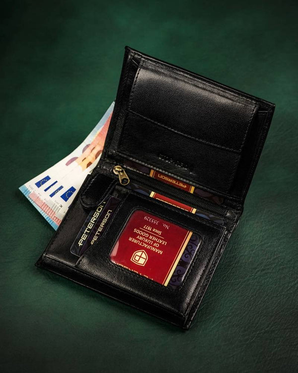 Natūralios odos piniginė vyrams Peterson PT253 S859