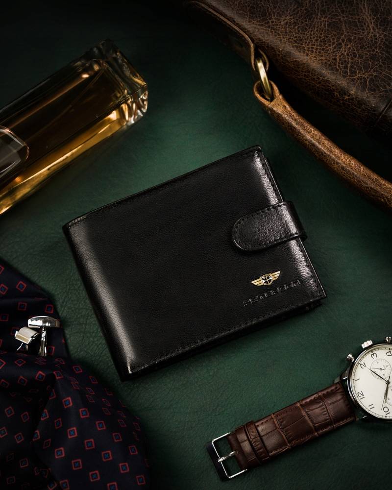 Natūralios odos piniginė vyrams Peterson PT254 S858