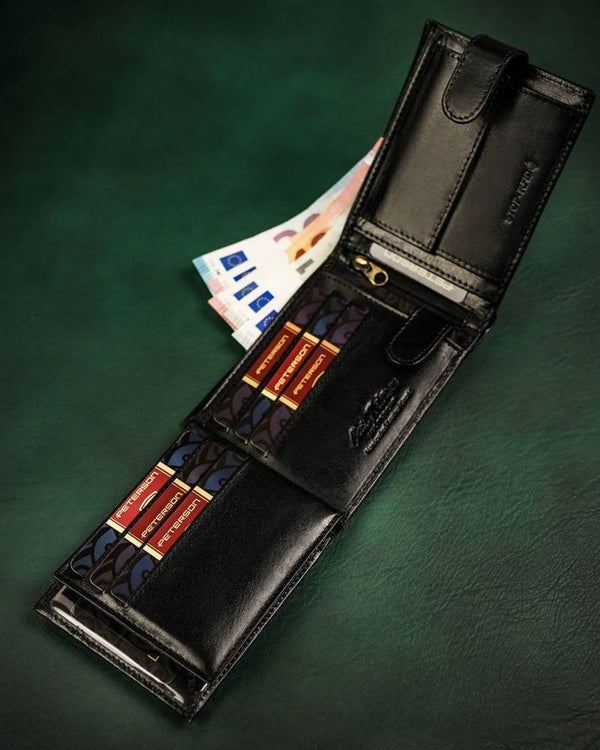 Natūralios odos piniginė vyrams Peterson PT254 S858
