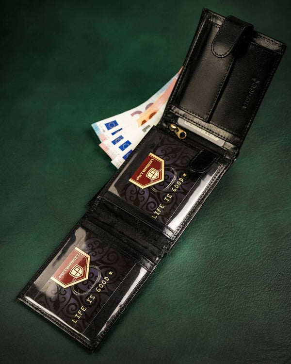 Natūralios odos piniginė vyrams Peterson PT254 S858