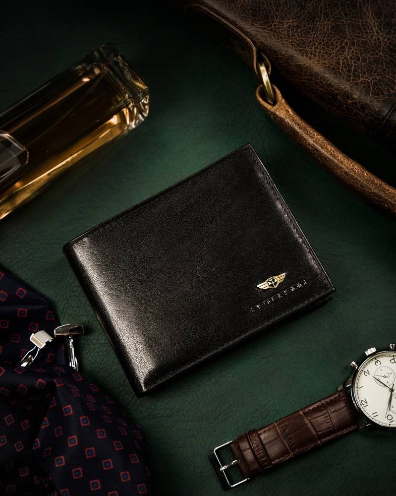 Natūralios odos piniginė vyrams Peterson PT255 S857