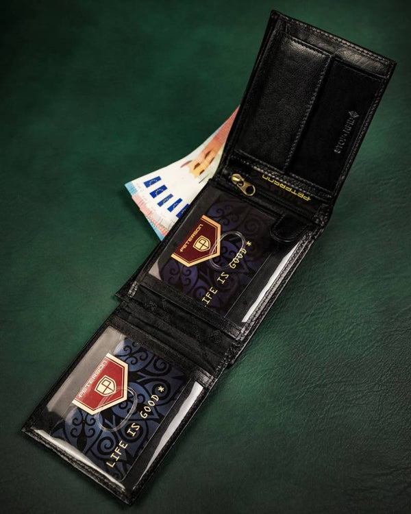 Natūralios odos piniginė vyrams Peterson PT255 S857