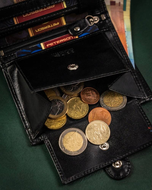 Natūralios odos piniginė vyrams Peterson PT258 S854