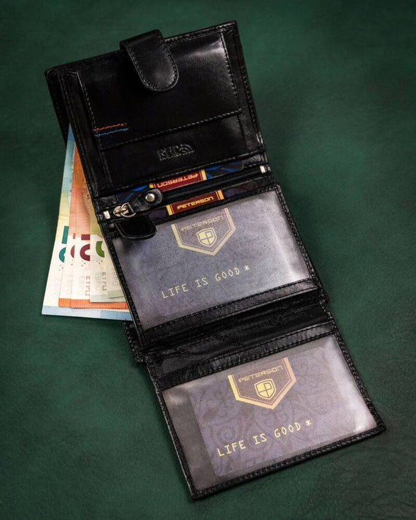 Natūralios odos piniginė vyrams Peterson PT258 S854