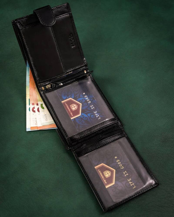 Natūralios odos piniginė vyrams Peterson PT261 S850