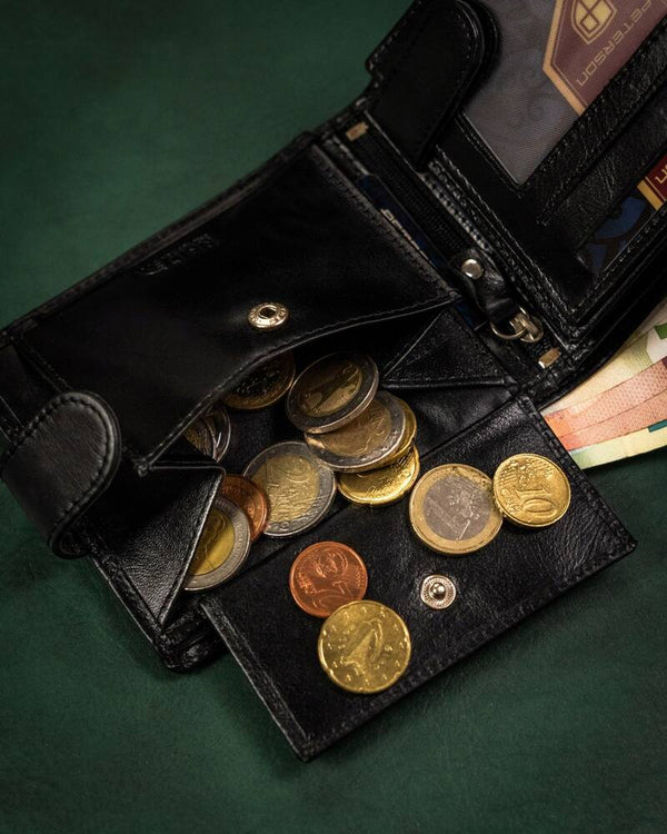 Natūralios odos piniginė vyrams Peterson PT261 S850