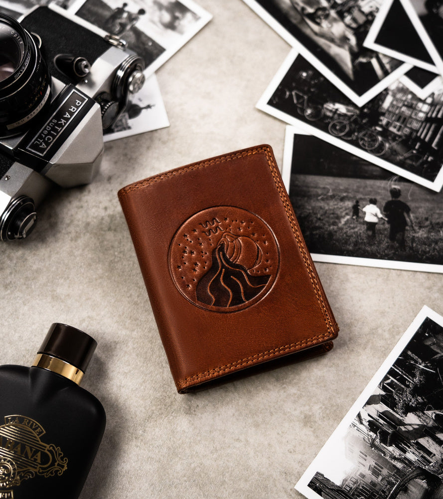 Natūralios odos piniginė vyrams Peterson PT263 S848