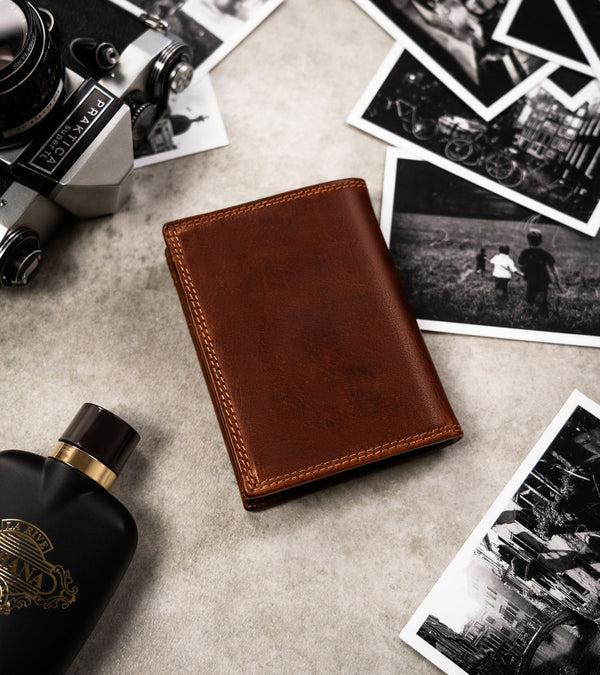 Natūralios odos piniginė vyrams Peterson PT271 S839