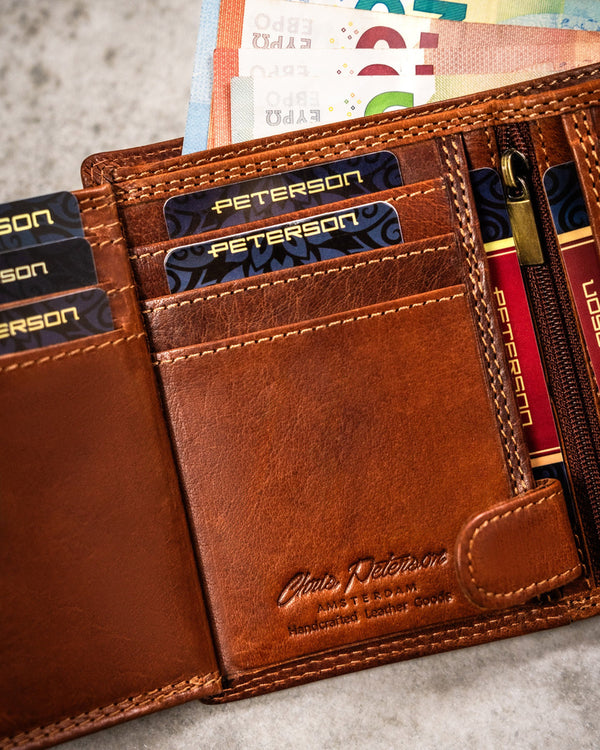 Natūralios odos piniginė vyrams Peterson PT271 S839