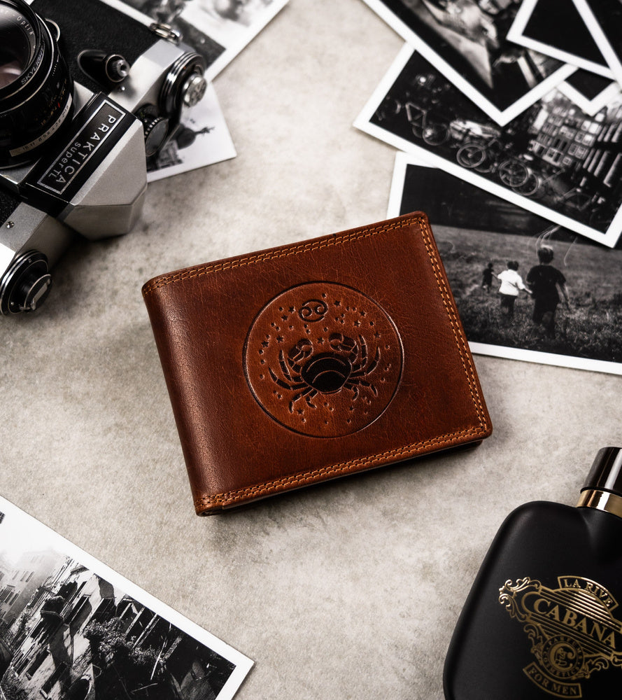 Natūralios odos piniginė vyrams Peterson PT280 S829