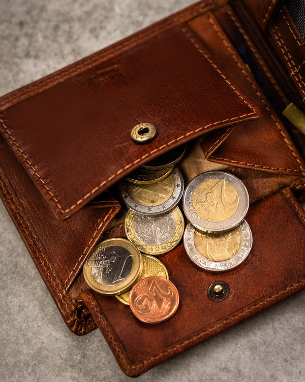 Natūralios odos piniginė vyrams Peterson PT283 S826