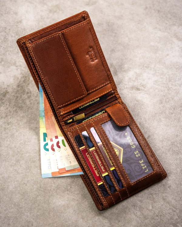 Natūralios odos piniginė vyrams Peterson PT284 S825