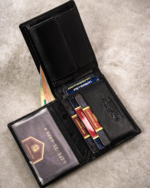 Natūralios odos piniginė vyrams Peterson PT290 S818