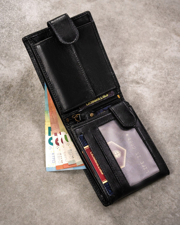 Natūralios odos piniginė vyrams Peterson PT295 S813