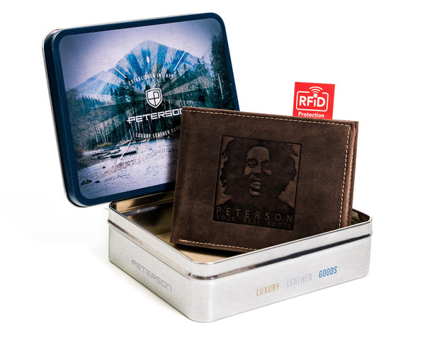 Natūralios odos piniginė vyrams Peterson PT29 S819