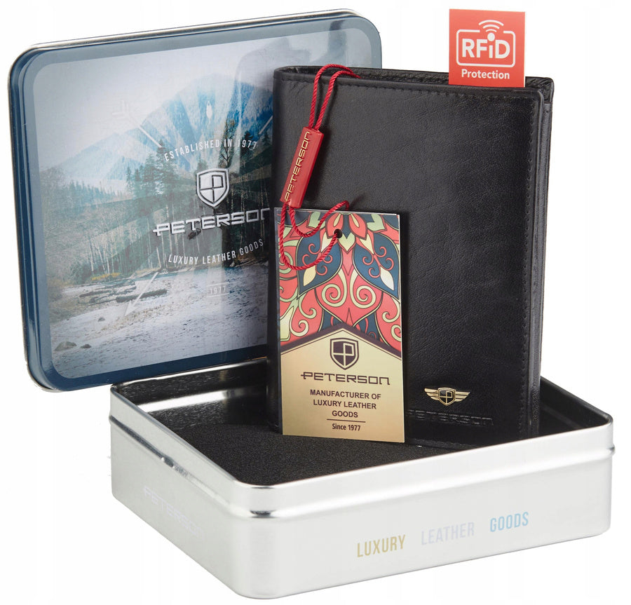 Natūralios odos piniginė vyrams Peterson PT2 S919