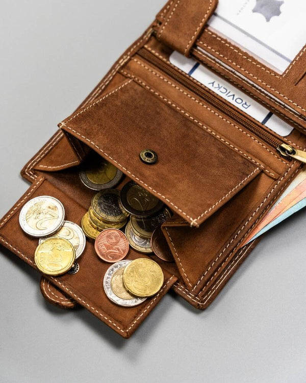 Natūralios odos piniginė vyrams Peterson PT303 S803