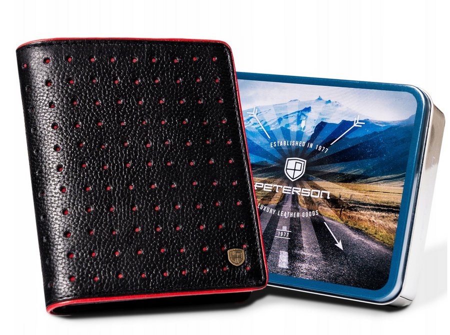 Natūralios odos piniginė vyrams Peterson PT304 S802