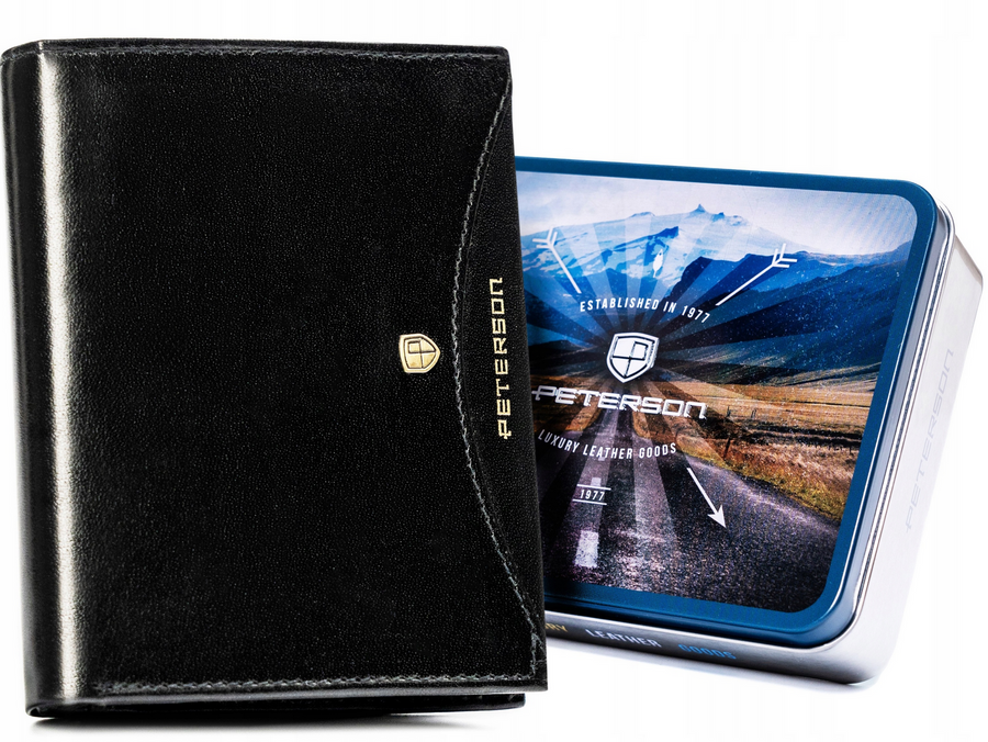 Natūralios odos piniginė vyrams Peterson PT318 S787