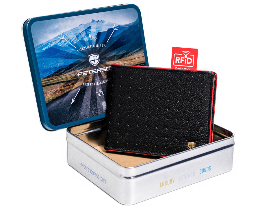 Natūralios odos piniginė vyrams Peterson PT36 S781