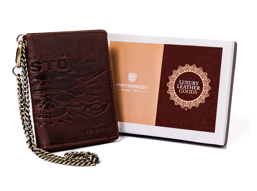 Natūralios odos piniginė vyrams Peterson PT42 S774