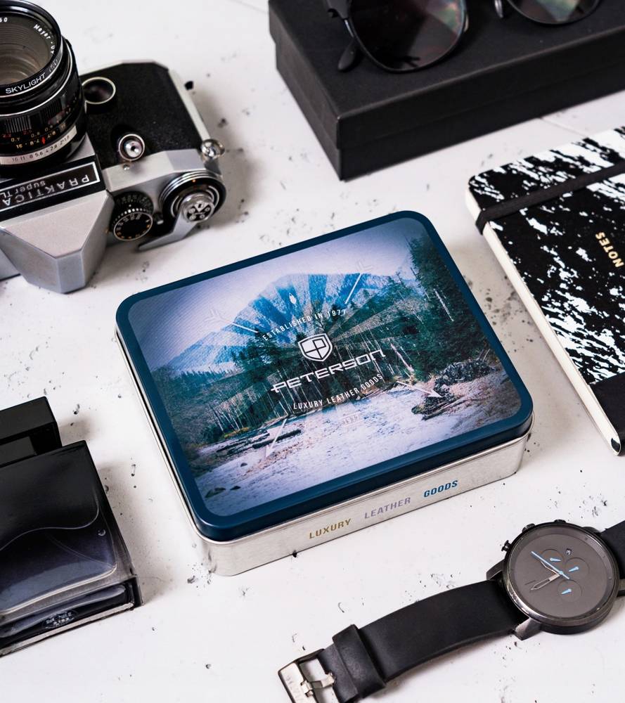 Natūralios odos piniginė vyrams Peterson PT45 S771