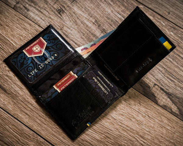 Natūralios odos piniginė vyrams Peterson PT55 S760