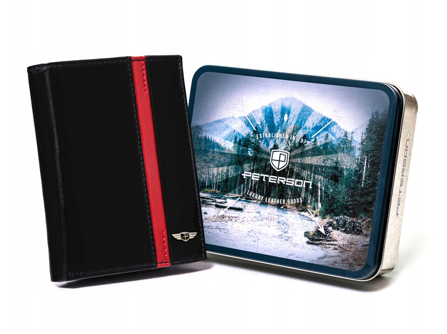 Natūralios odos piniginė vyrams Peterson PT57 S758